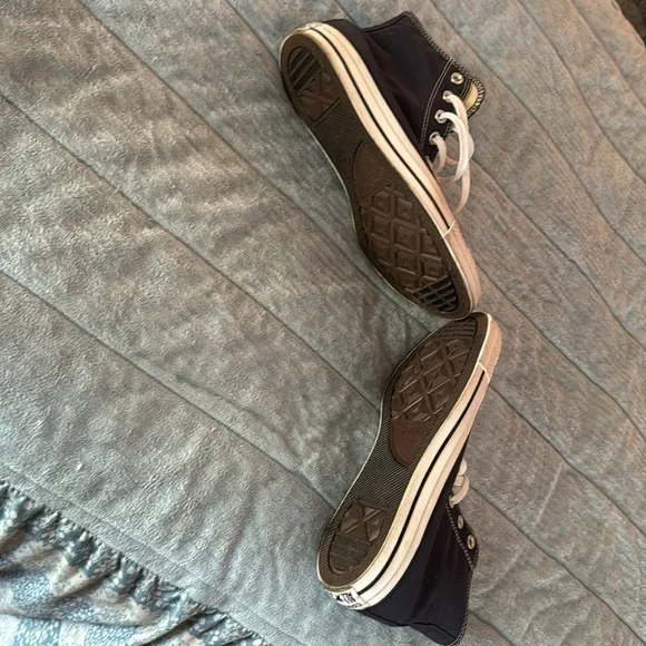 Converse All Star High Top, Women’s 10/Mens 8. Navy. - Picture 3 of 5